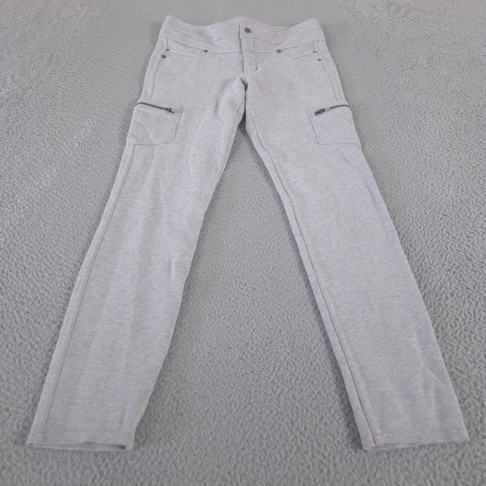 Athleta Pants Women 4 Grey Rockwell Straight Leg Cotton Blend Cargo Utility